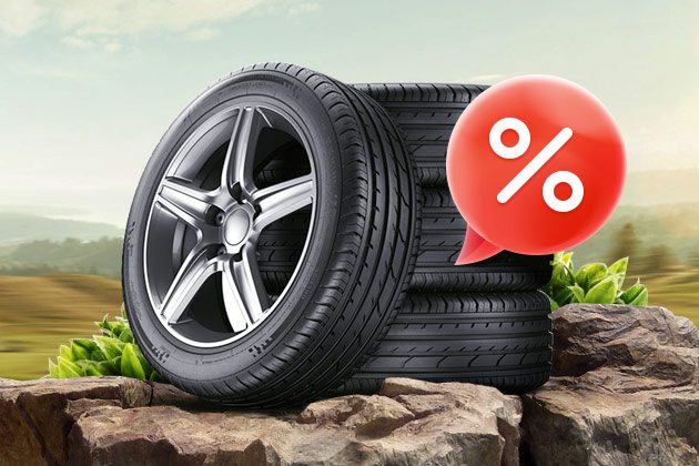 When buying 4 tires - 30% discount on wheels
